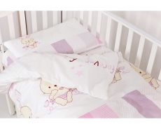 Змінна постіль 3 ел Twins Dolce Друзі зайчики 3060-D-002, pink